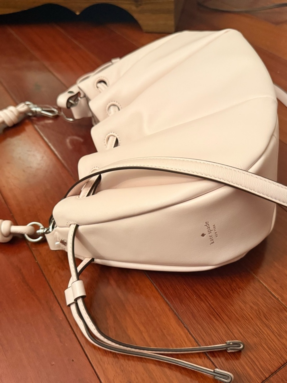 kate spade Pale Pink Gathered Crossbody Bag - Picture 5 of 9